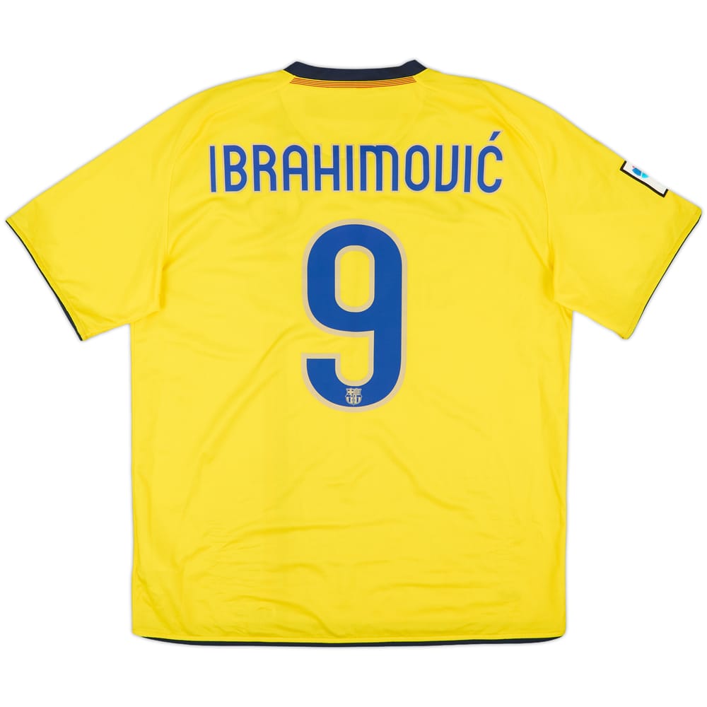 2008-10 Barcelona Away Shirt Ibrahimovic #9 - 9/10 - (L)