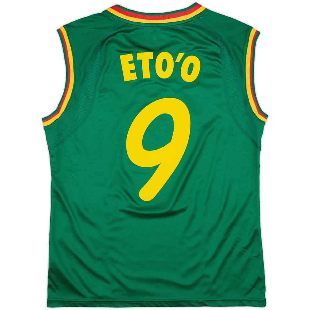 2002 Cameroon Home Vest Shirt Eto'o #9 - 9/10 - (L)