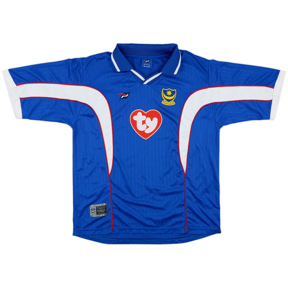 2002-03 Portsmouth Home Shirt - 8/10 - (L)