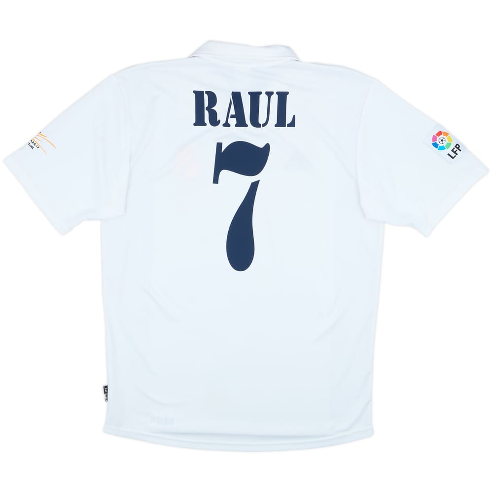 2001 Real Madrid Home Shirt Raul #7 - 8/10 - (M)