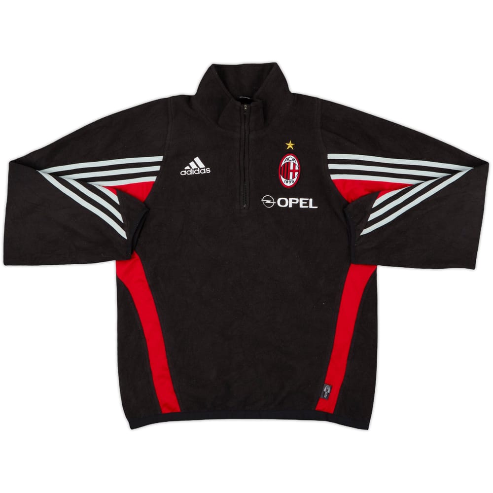 2003-04 AC Milan adidas 1/4 Zip Fleece Top - 7/10 - (S)