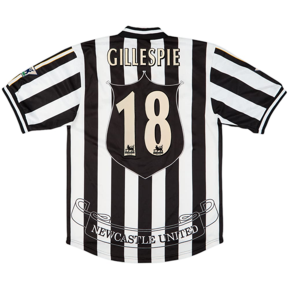 1997-99 Newcastle Home Shirt Gillespie #18 - 8/10 - (M)