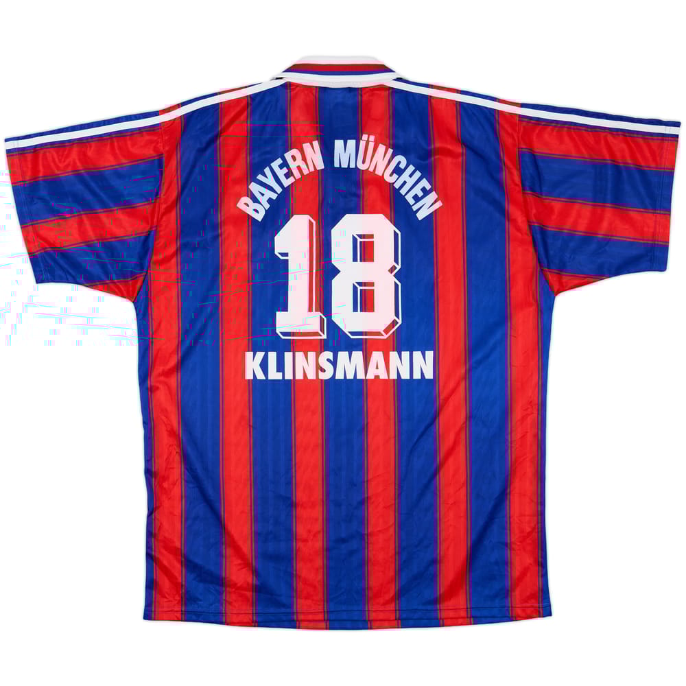 1995-97 Bayern Munich Home Shirt Klinsmann #18 - 7/10 - (XL)
