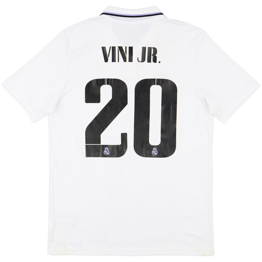 2022-23 Real Madrid Home Shirt Vini JR. #20 - 6/10 - (L)