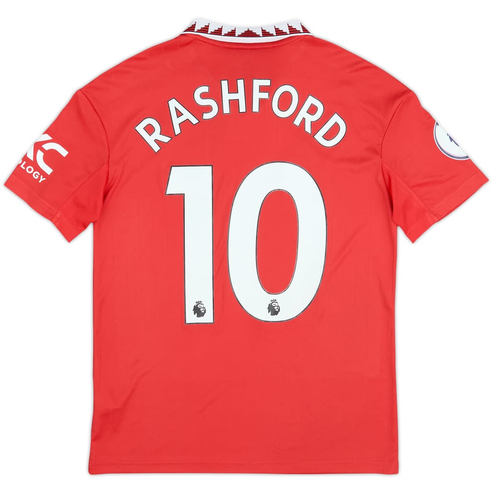 2022-23 Manchester United Home Shirt Rashford #10 - 8/10 - (L.Boys)