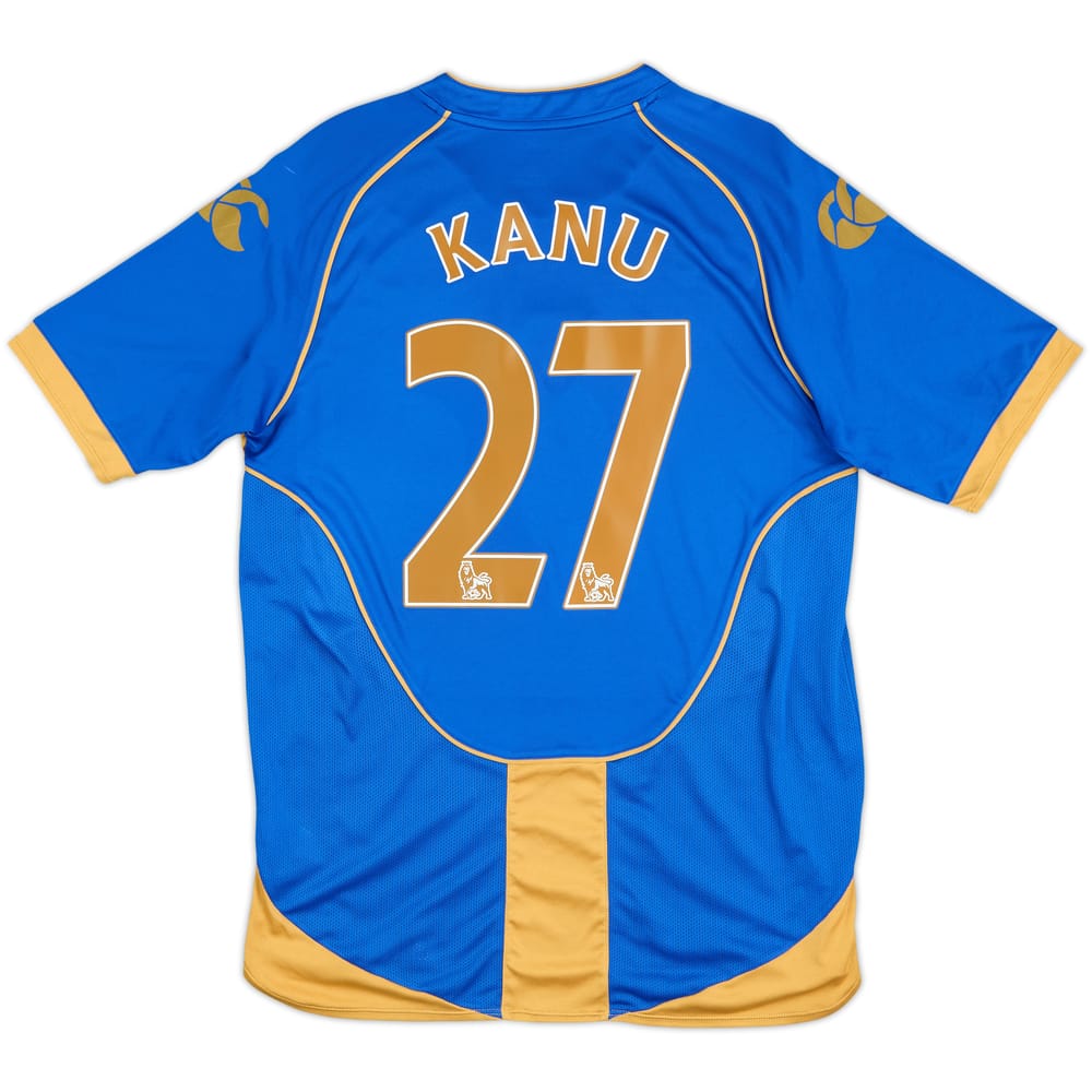 2008-09 Portsmouth Home Shirt Kanu #27 - 6/10 - (M)