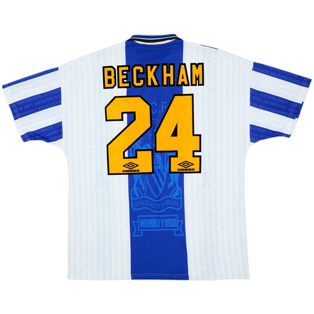 1994-96 Manchester United Third Shirt Beckham #24 - 8/10 - (XL)