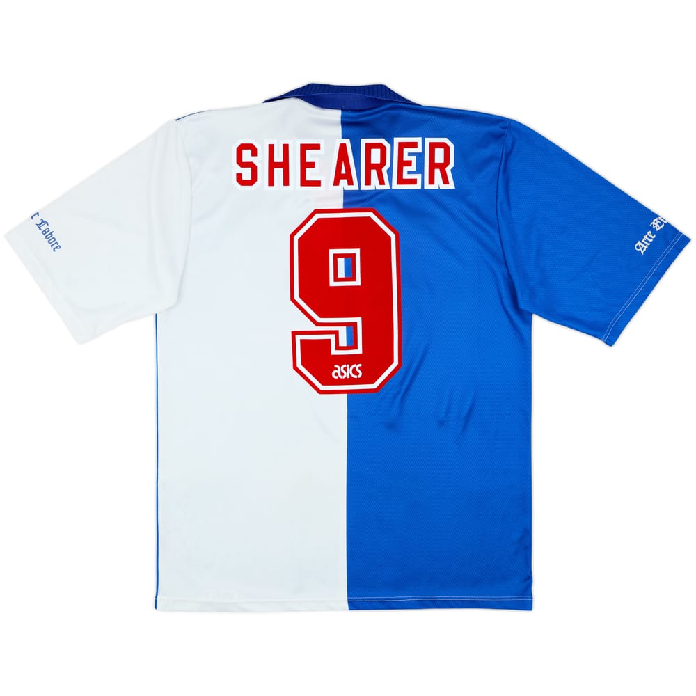 1994-95 Blackburn Home Shirt Shearer #9 - 7/10 - (L)