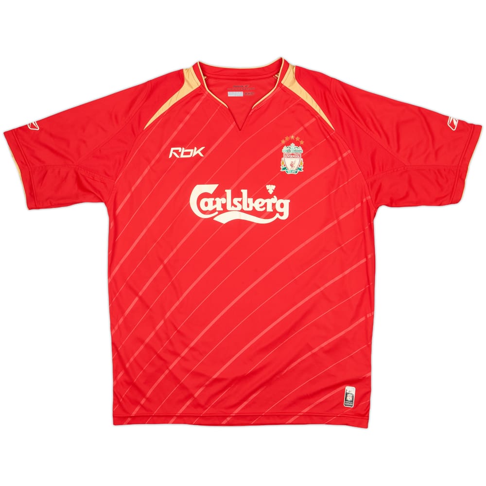 2005-06 Liverpool CL Home Shirt - 7/10 - (L)