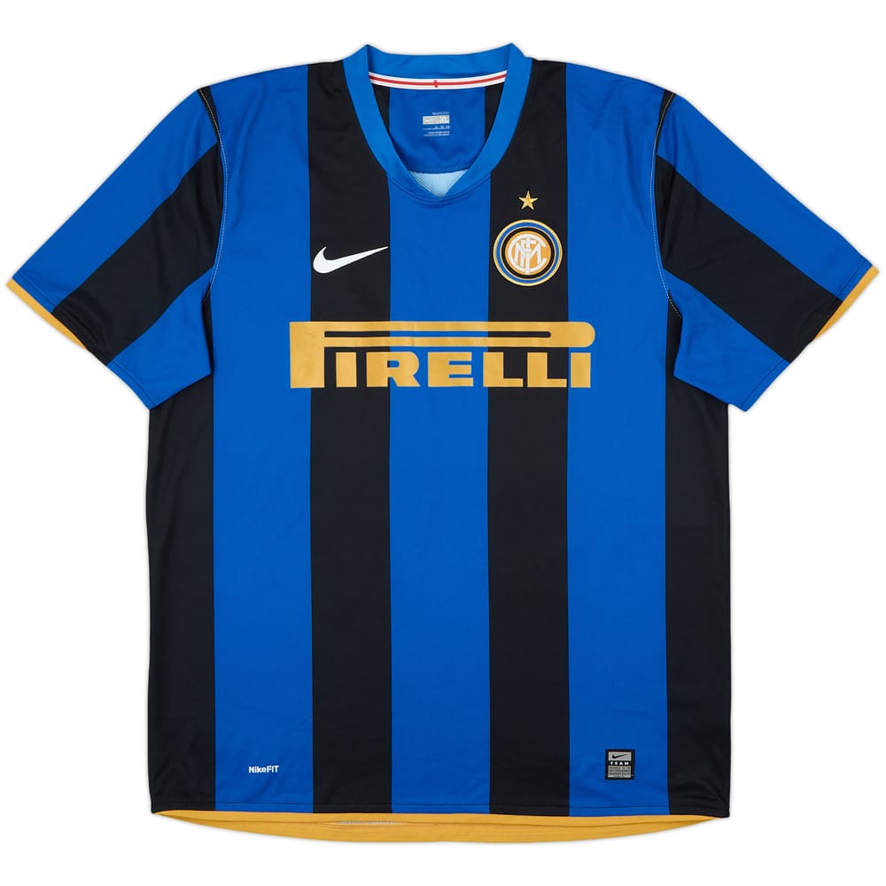 2008-09 Inter Milan Home Shirt - 9/10 - (XL)