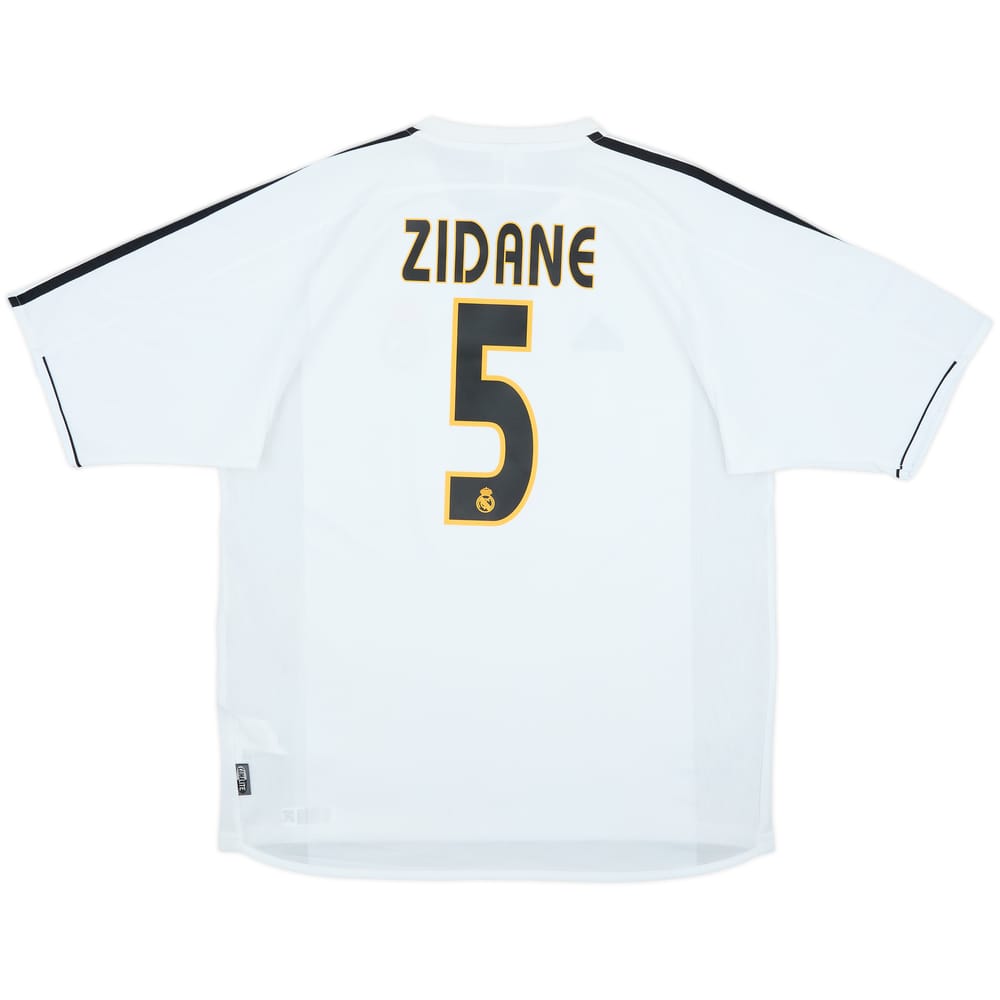2003-04 Real Madrid Home Shirt Zidane #5 - 8/10 - (L)