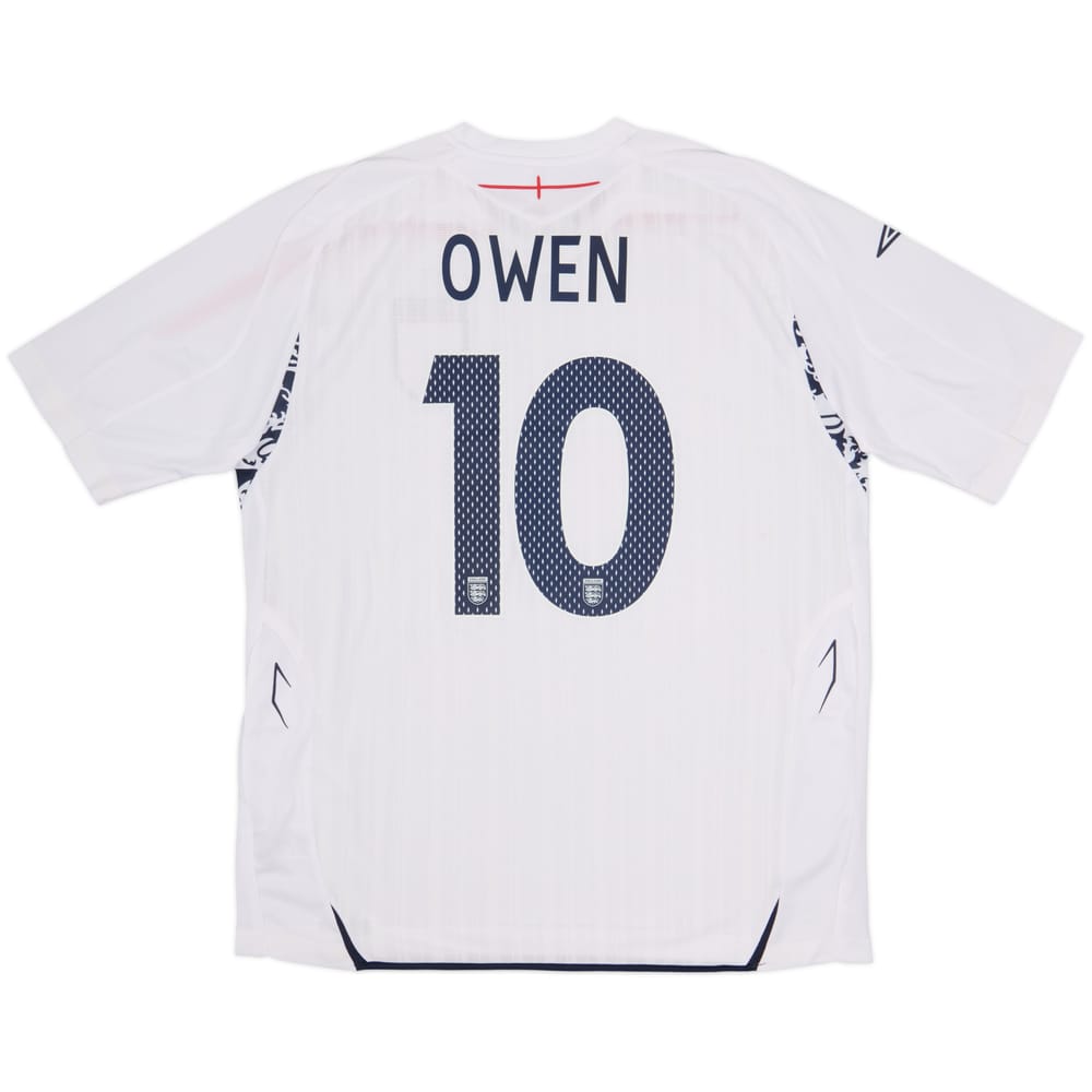 2007-09 England Home Shirt Owen #10 (XL)