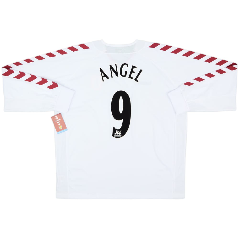 2004-05 Aston Villa Away L/S Shirt Angel #9 (XXL)