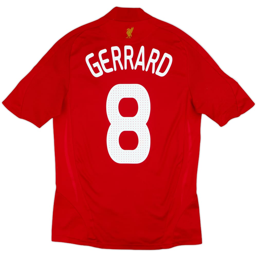 2008-10 Liverpool Home Shirt Gerrard #8 - 7/10 - (S)