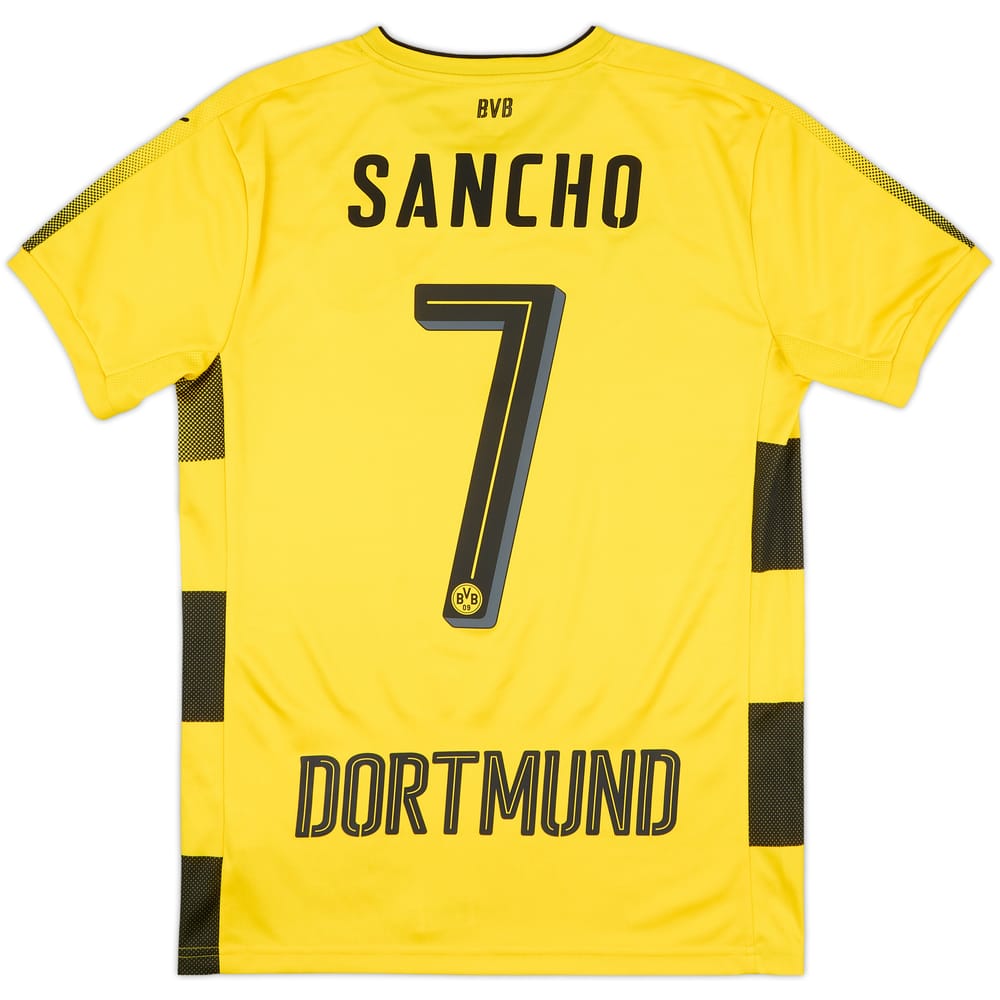 2017-18 Borussia Dortmund Home Shirt Sancho #7 - 9/10 - (S)
