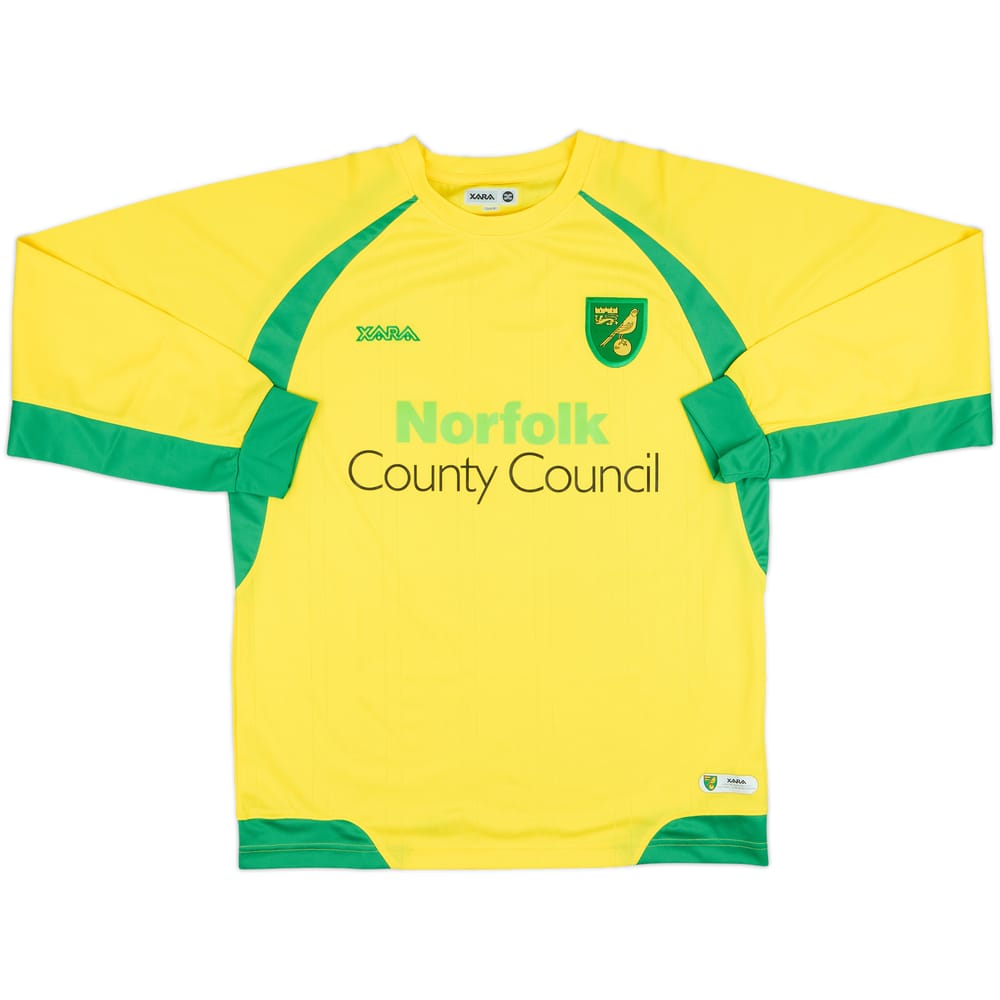 2010-11 Norwich Home L/S Shirt - 10/10 - (M)