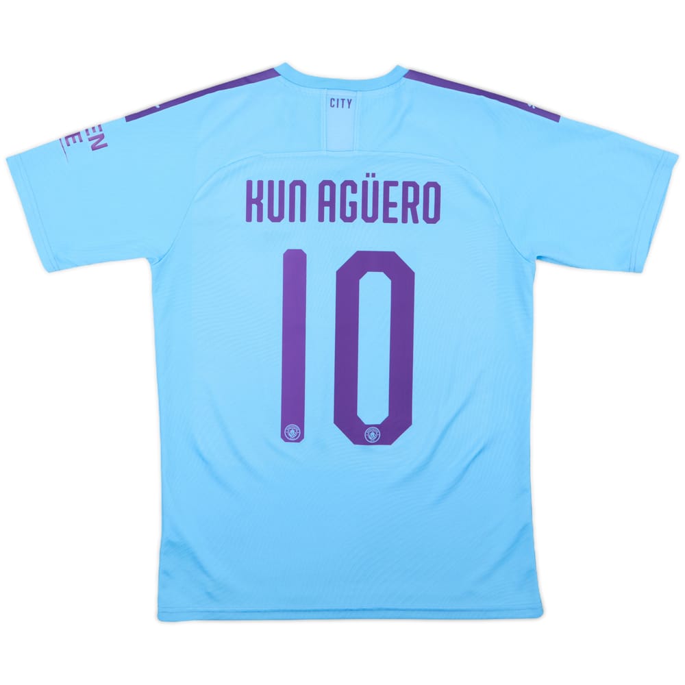 2019-20 Manchester City Home Shirt Kun Aguero #10 - 10/10 - (M)
