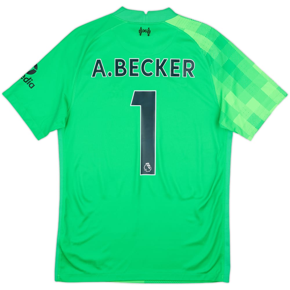 2021-22 Liverpool GK S/S Shirt A.Becker #1 - 10/10 - (S)