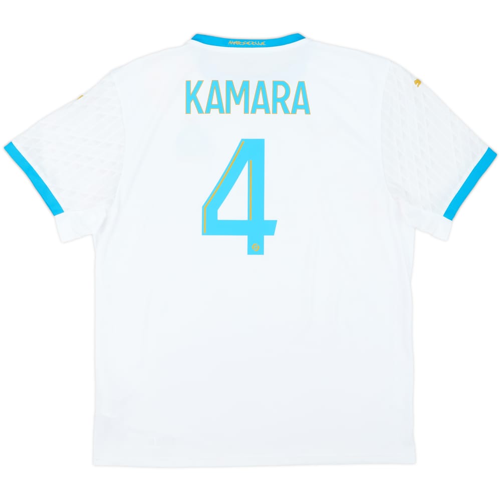 2020-21 Olympique Marseille Home Shirt Kamara #4 - 10/10 - (XL)