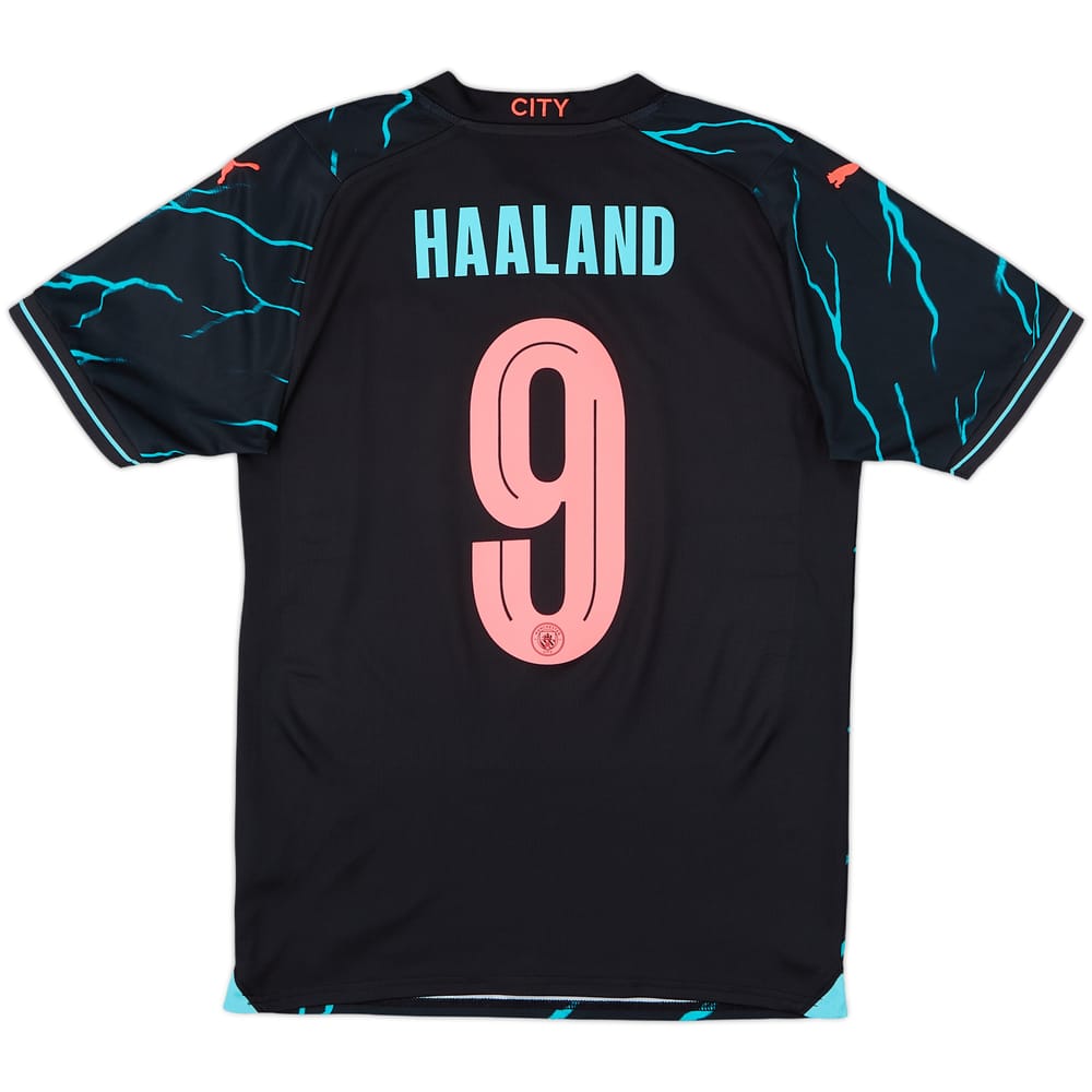 2023-24 Manchester City Third Shirt Haaland #9 - 8/10 - (S)