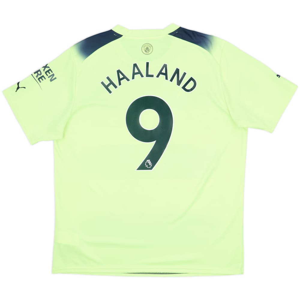 2022-23 Manchester City Third Shirt Haaland #9 - 10/10 - (XL)
