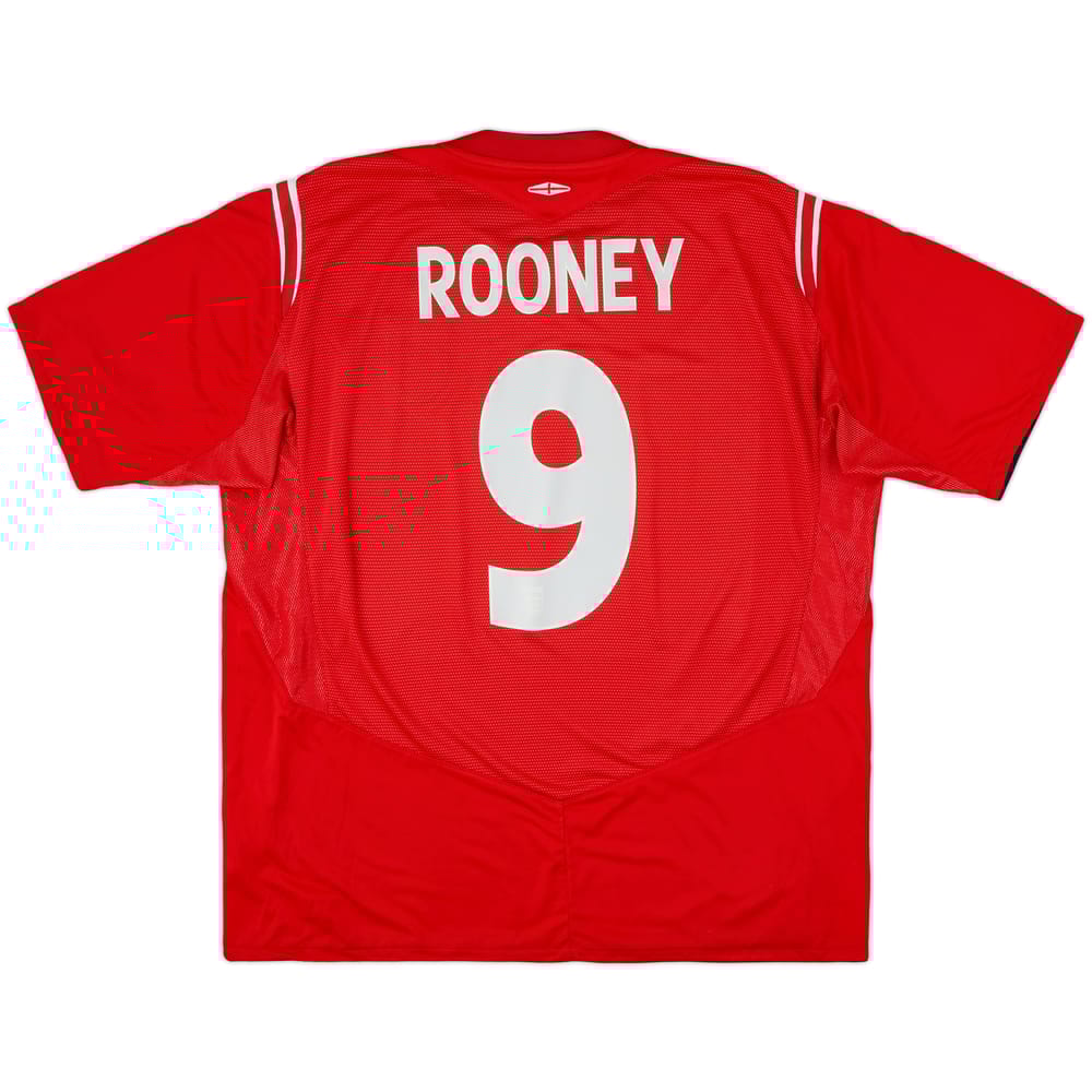 2004-06 England Away Shirt Rooney #9 - 6/10 - (XXL)
