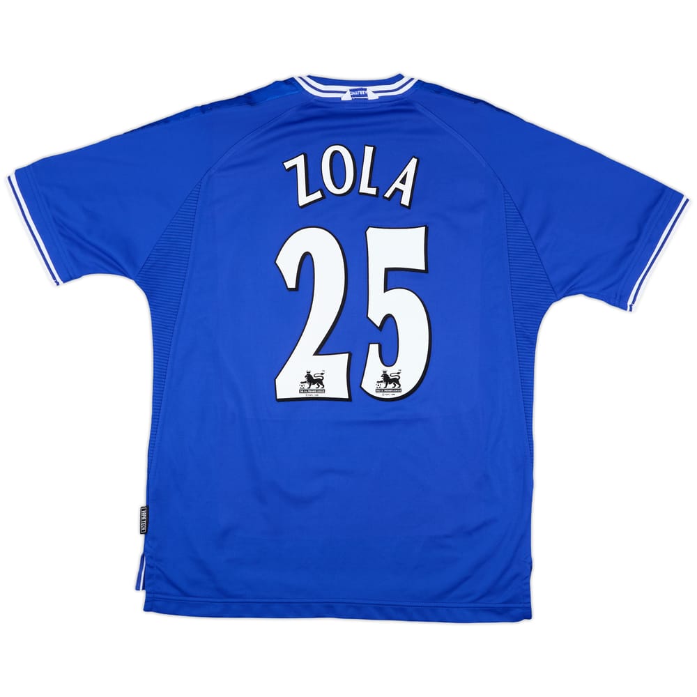 1999-01 Chelsea Home Shirt Zola #25 - 9/10 - (L)