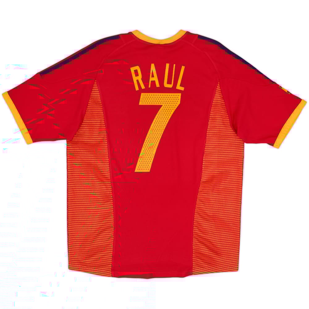 2002-04 Spain Home Shirt Raul #7 - 7/10 - (L)
