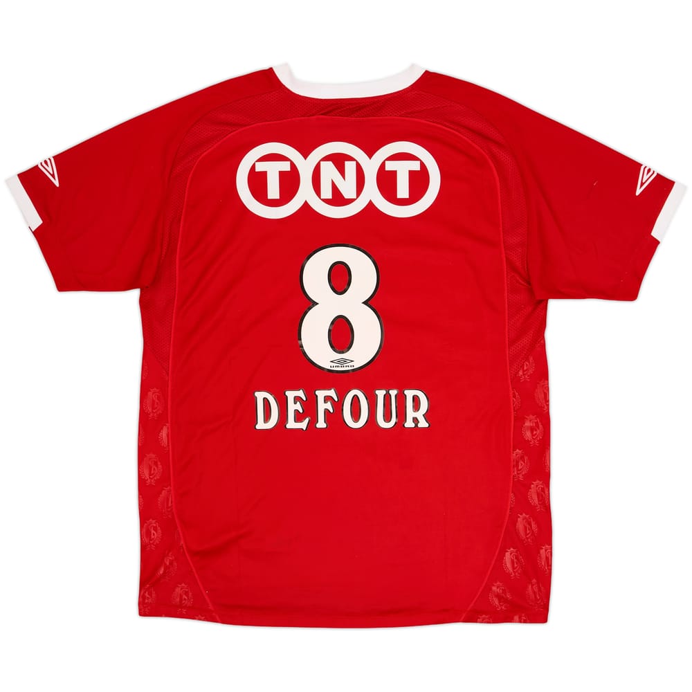 2007-08 Standard Liege Home Shirt Defour #8 - 6/10 - (XL)