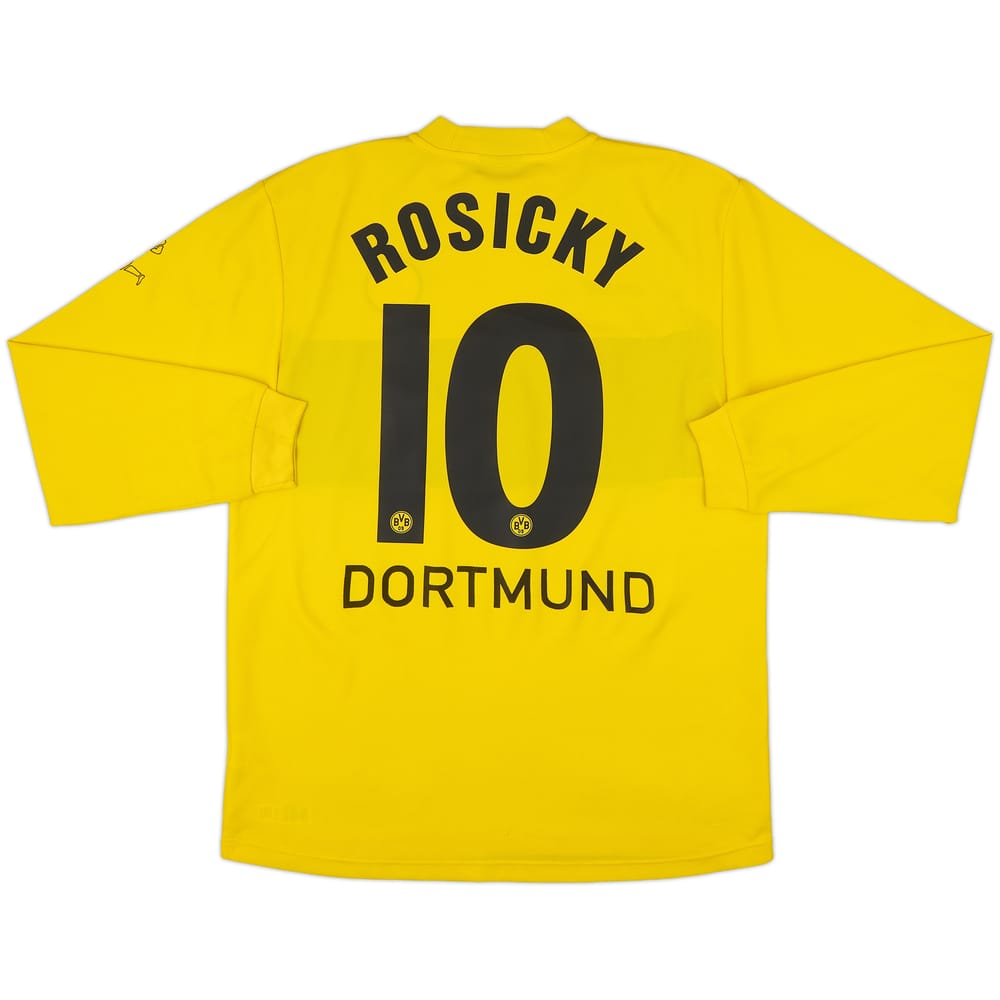 2002-03 Borussia Dortmund Home L/S Shirt Rosicky #10 - 6/10 - (M)