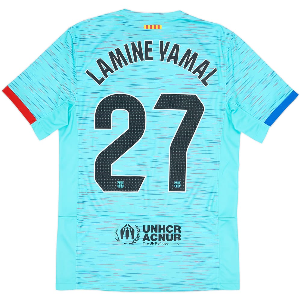 2023-24 Barcelona Third Shirt & Shorts Lamine Yamal #27 - 6/10 - (S)