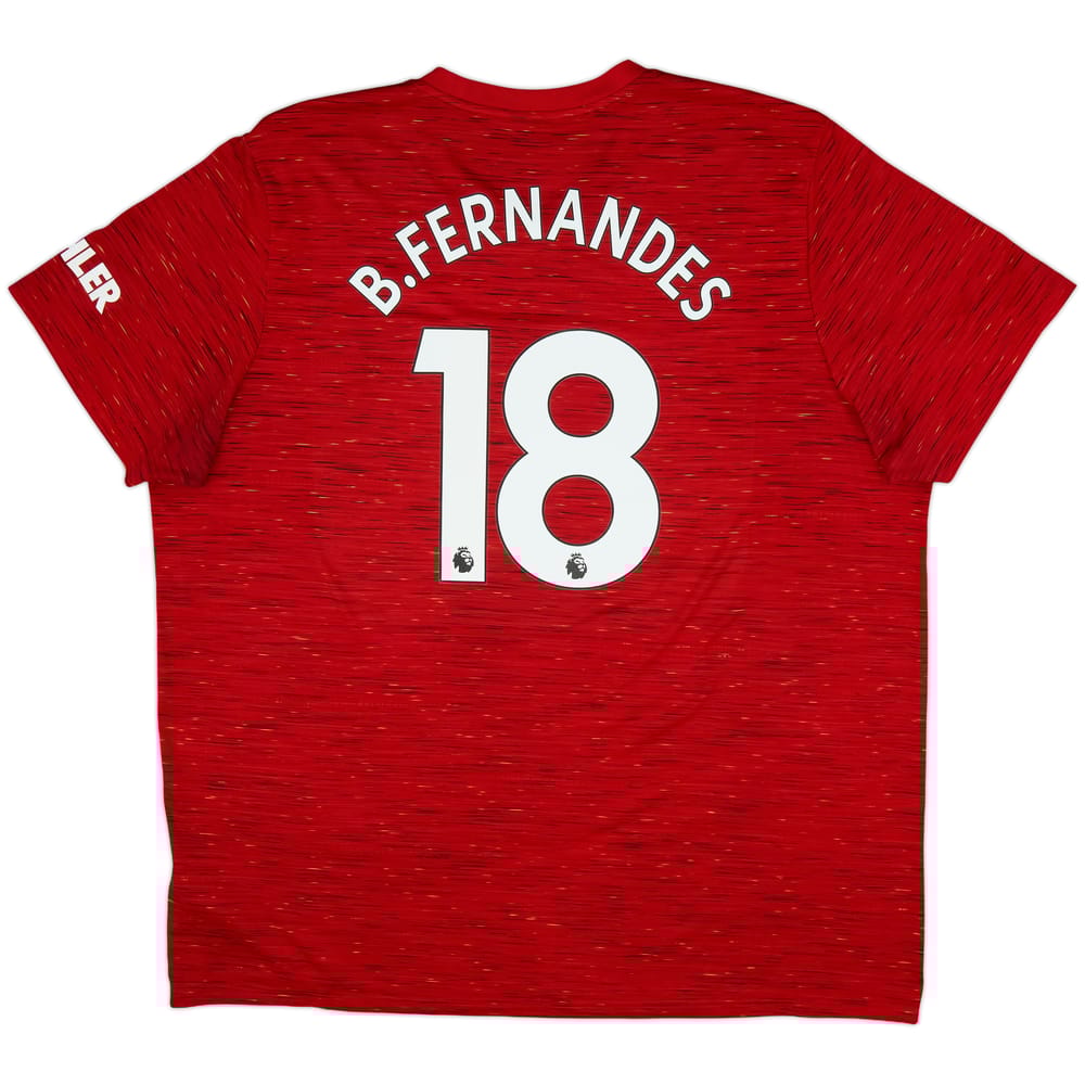 2020-21 Manchester United Home Shirt B.Fernandes #18 - 9/10 - (3XL)