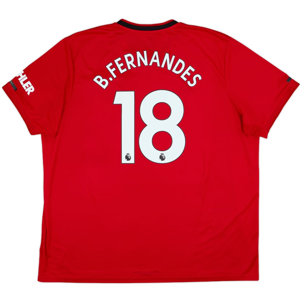 2019-20 Manchester United Home Shirt B.Fernandes #18 - 9/10 - (3XL)