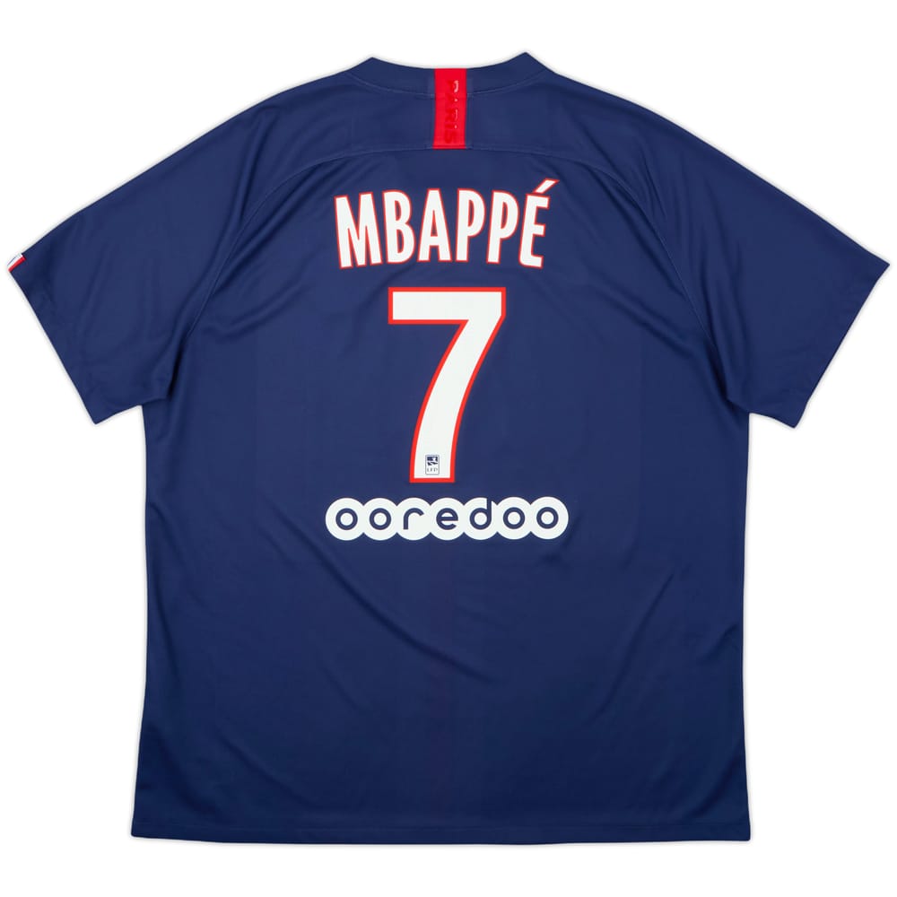 2019-20 Paris Saint-Germain Home Shirt Mbappe #7 - 10/10 - (XXL)