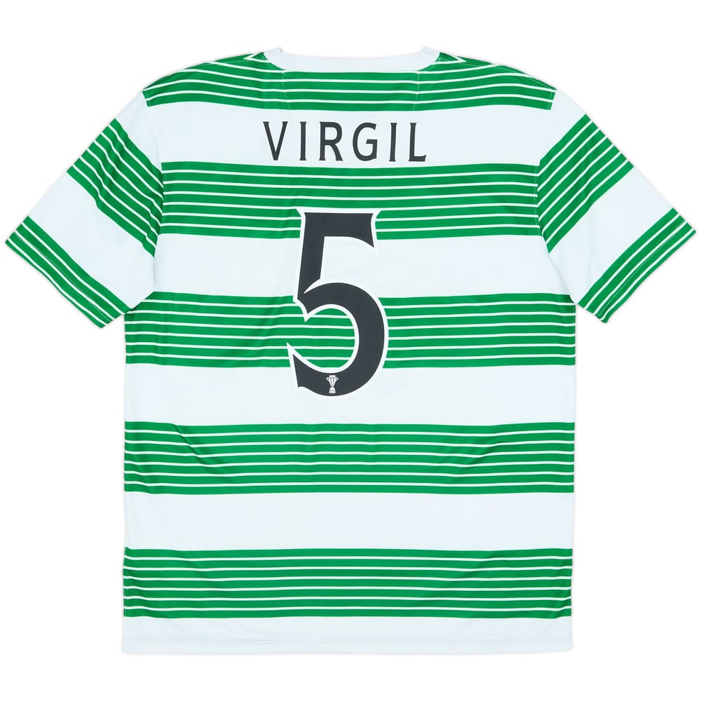 2013-15 Celtic Home Shirt Virgil #5 - 9/10 - (M)