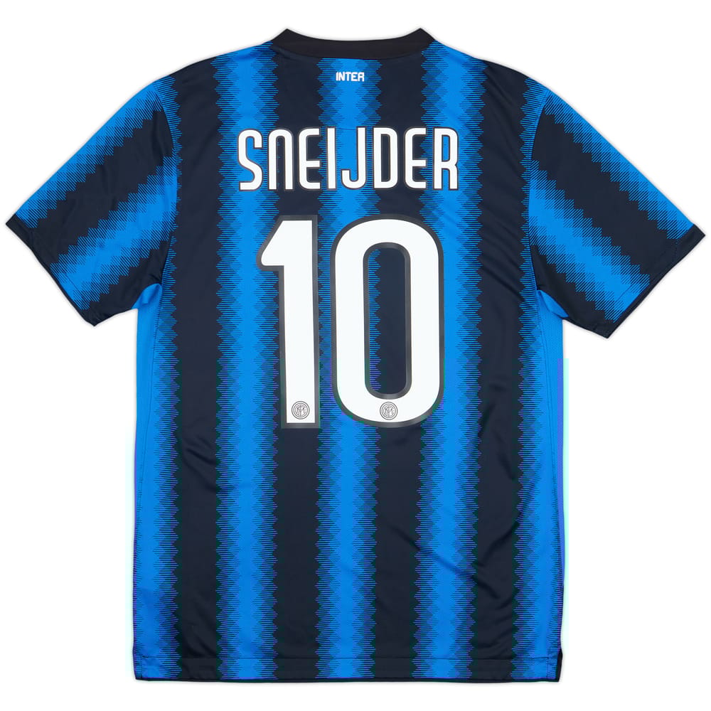 2010-11 Inter Milan Home Shirt Sneijder #10 - 8/10 - (M)