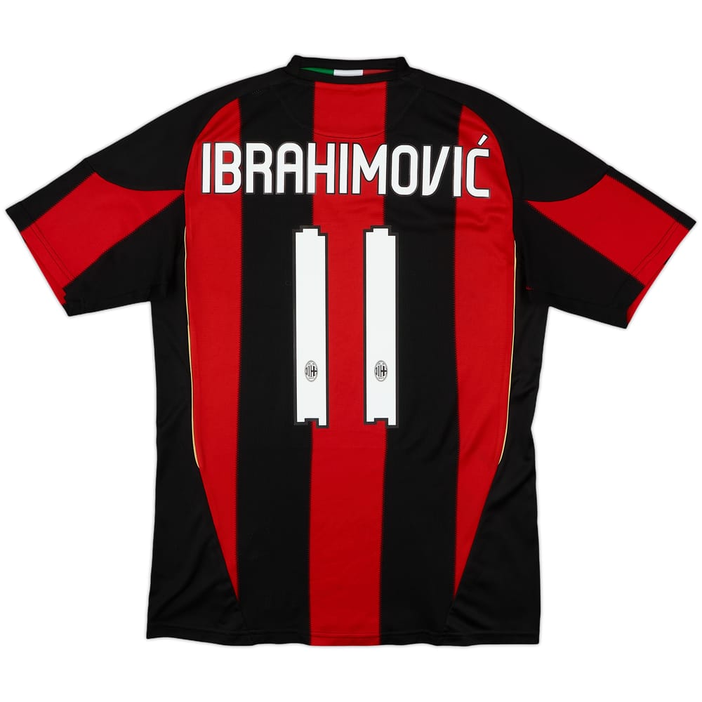 2010-11 AC Milan Home Shirt Ibrahimovic #11 - 8/10 - (S)