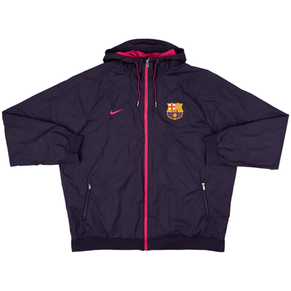 2016-17 Barcelona Nike Hooded Track Jacket - 8/10 - (XXL)
