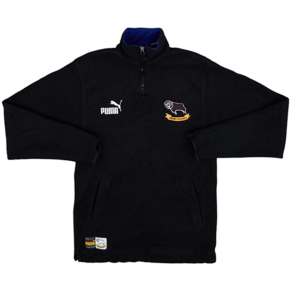 2000-01 Derby County Puma 1/4 Zip Fleece Sweat Top - 6/10 - (S)