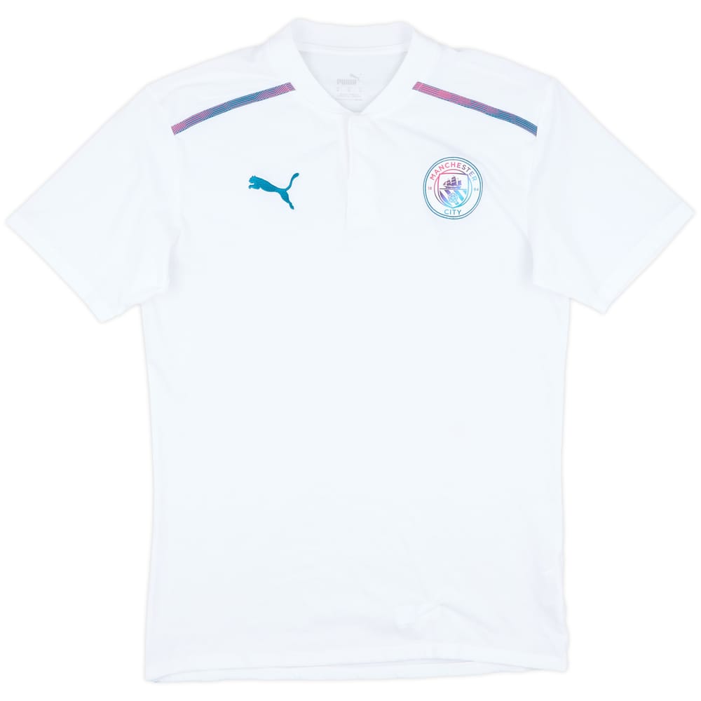 2021-22 Manchester City Puma Cotton Tee - 8/10 - (M)