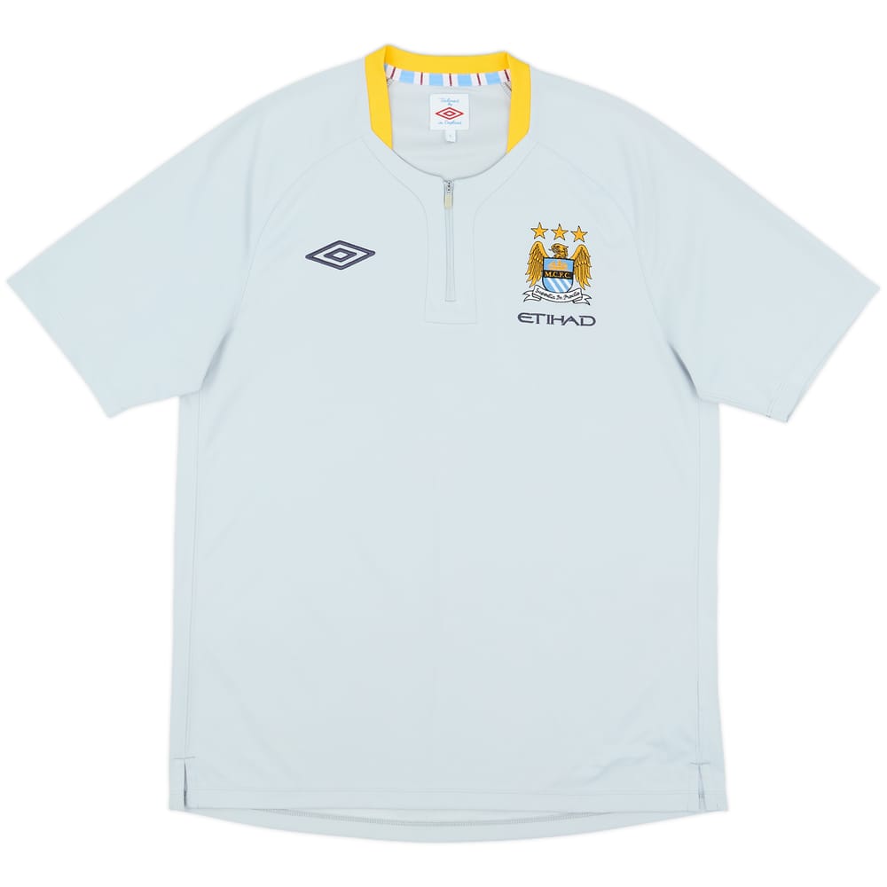 2010-11 Manchester City Umbro 1/4 Zip Training Shirt - 10/10 - (L)