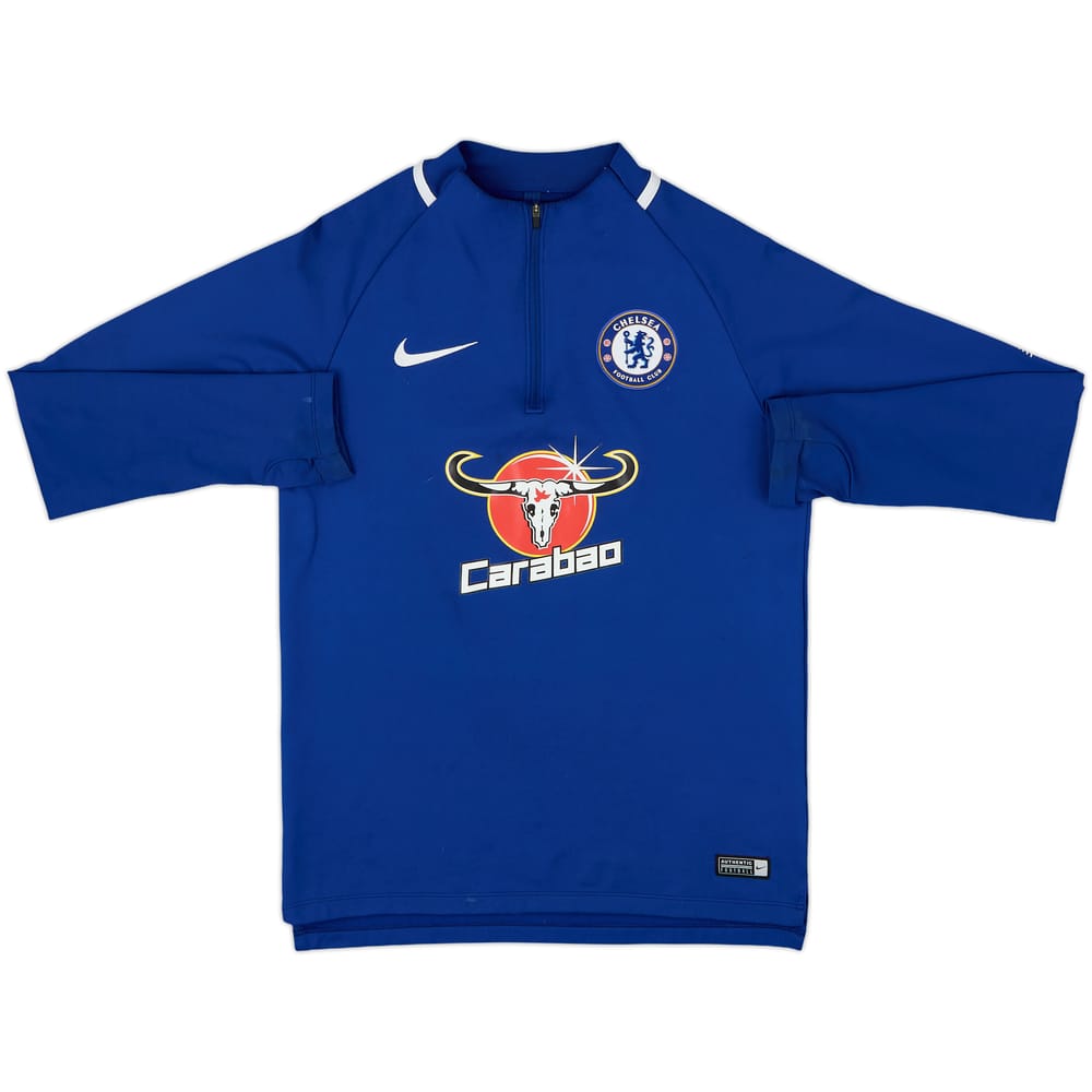 2017-18 Chelsea adidas 1/4 Zip Drill Top - 8/10 - (S)
