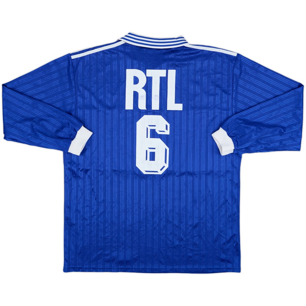 1990s Coupe de France Home L/S Shirt #6 - 5/10 - (XL)