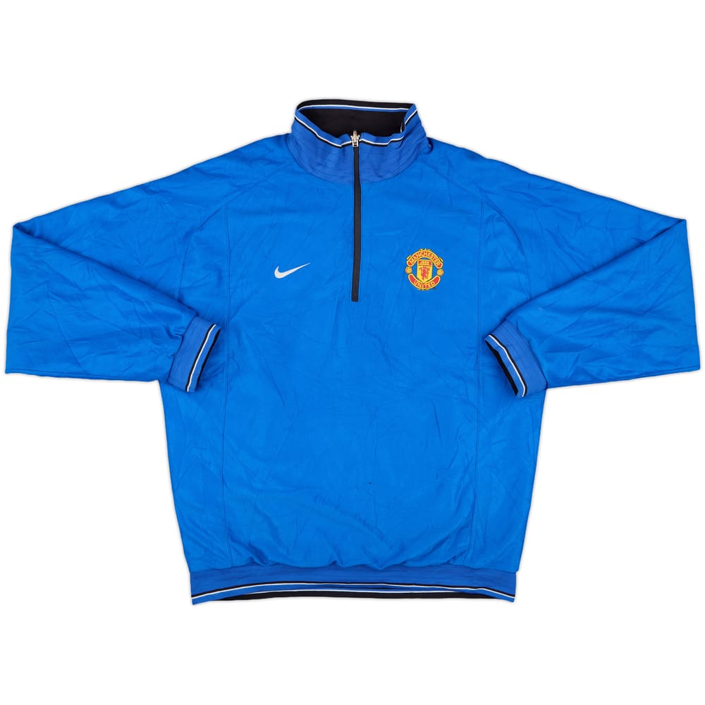 2002-03 Manchester United Nike Reversible 1/4 Zip Drill Top - 5/10 - (L)