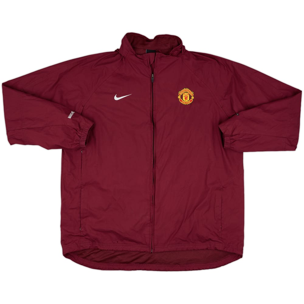 2004-05 Manchester United Nike Hooded Rain Jacket - 8/10 - (XL)