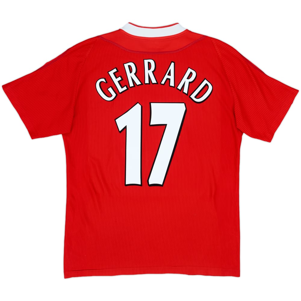 2002-04 Liverpool Home Shirt Gerrard #17 - 7/10 - (M)
