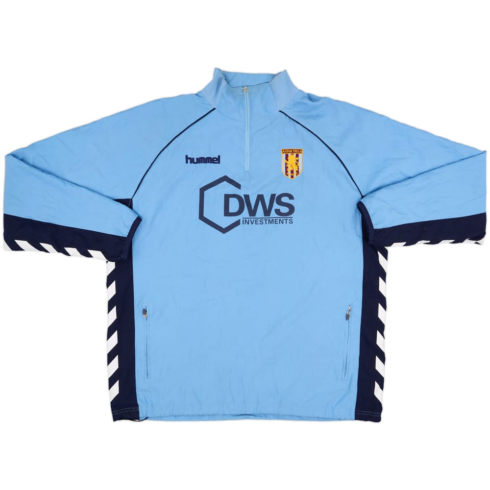 2005-06 Aston Villa Hummel 1/4 Zip Track Jacket - 6/10 - (L)