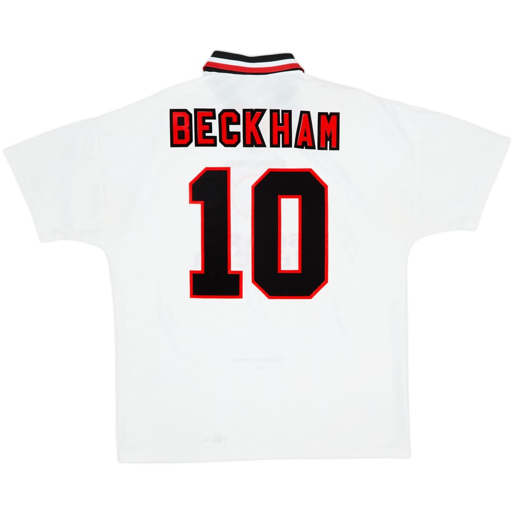 1996-97 Manchester United Away Shirt Beckham #10 - 8/10 - (XL)