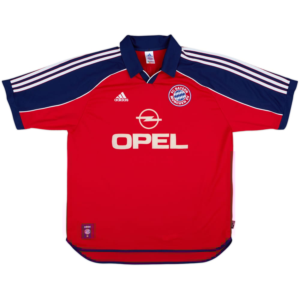 1999-01 Bayern Munich Home Shirt Elber #9 - 8/10 - (XL)