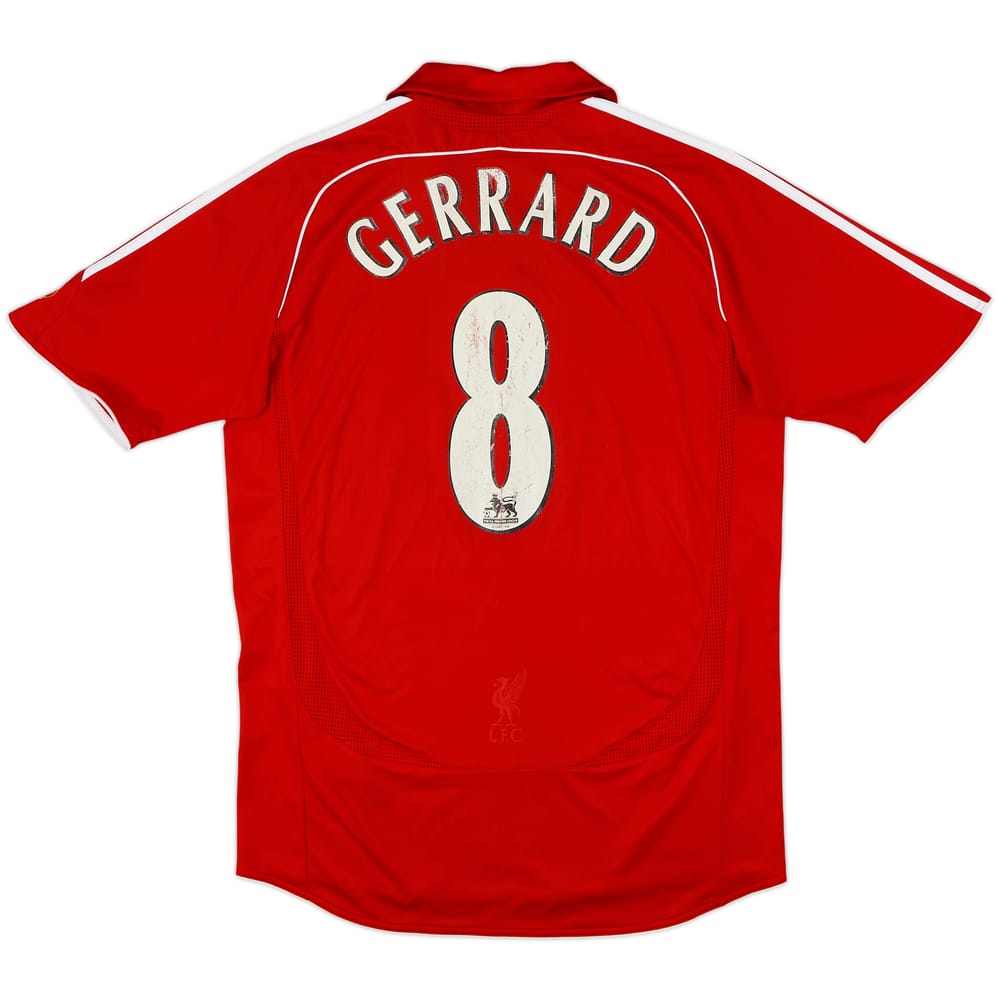 2006-08 Liverpool Home Shirt Gerrard #8 - 4/10 - (M)